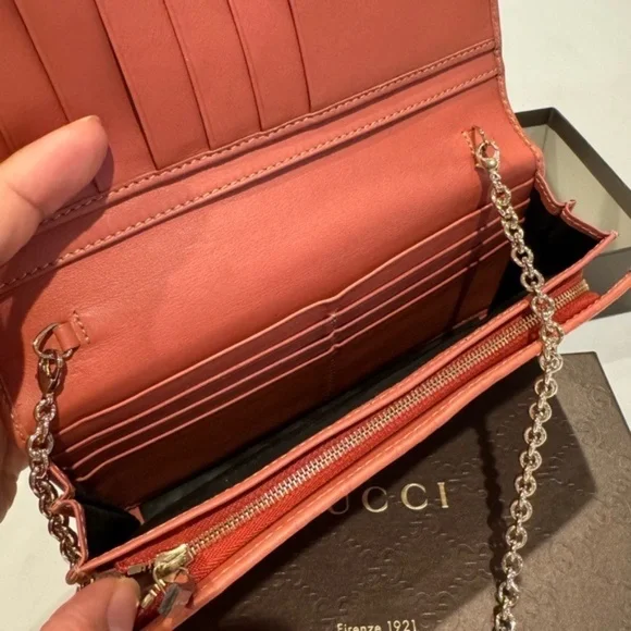 Authentic Gucci WOC (wallet on chain) bag with box - Picture 10 of 14